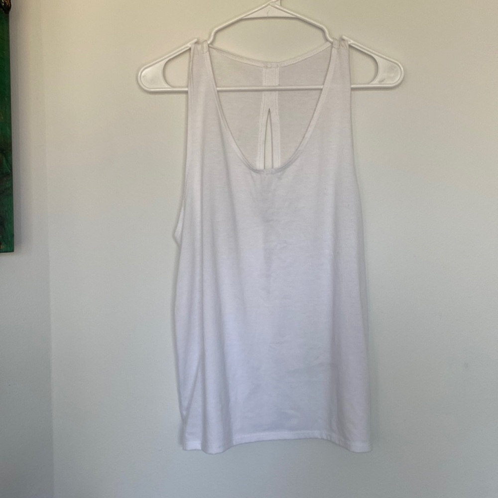 Onzie white open back top - small